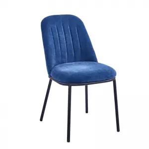 Brant Dining Chair Upholstered Seat with Metal Frame.