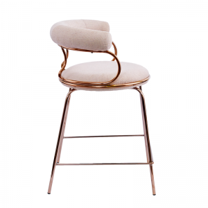 Mimi Counter Chair Upholstered Seat with Metal Frame.