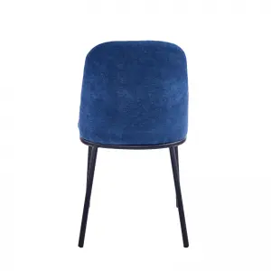 Brant Dining Chair Upholstered Seat with Metal Frame.