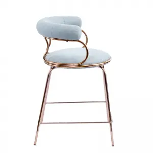 Mimi Counter Chair Upholstered Seat with Metal Frame.